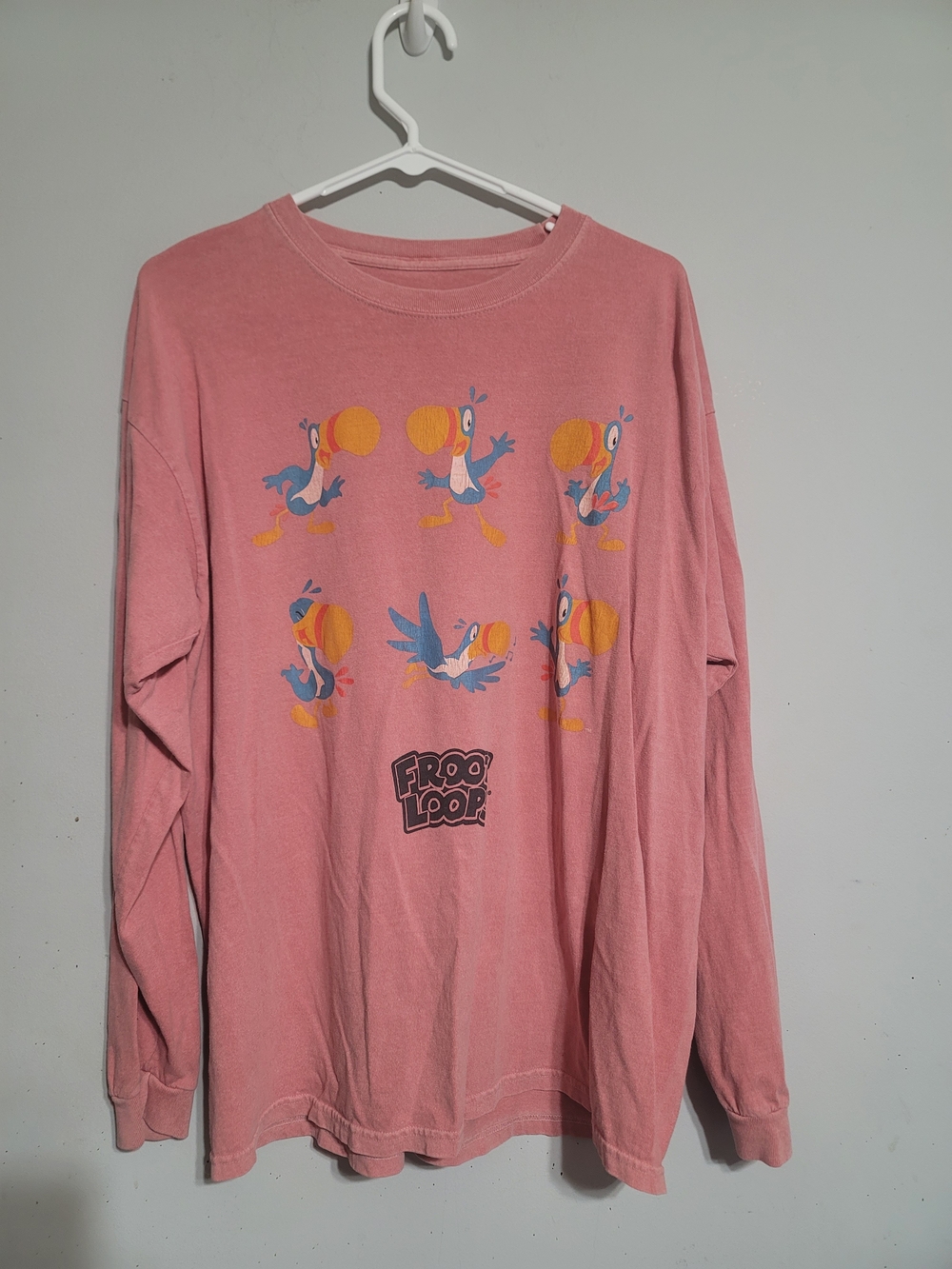 Urban Outfitters Pink Froot Loop Long Sleeve Tee XL